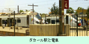 ダカール駅と電車